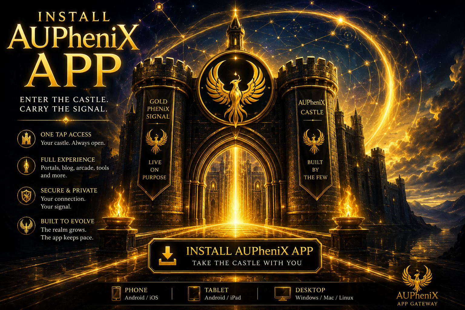 Install AUPheniX App gateway poster
