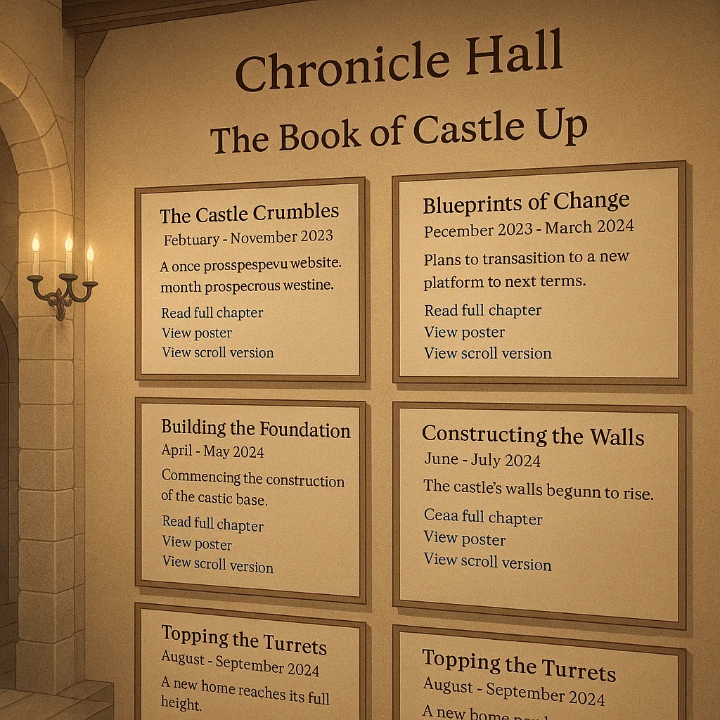 Chronicle Hall — Book and chapters of the Signal